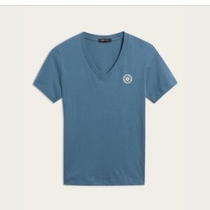 FRYE logo v neck t shirt